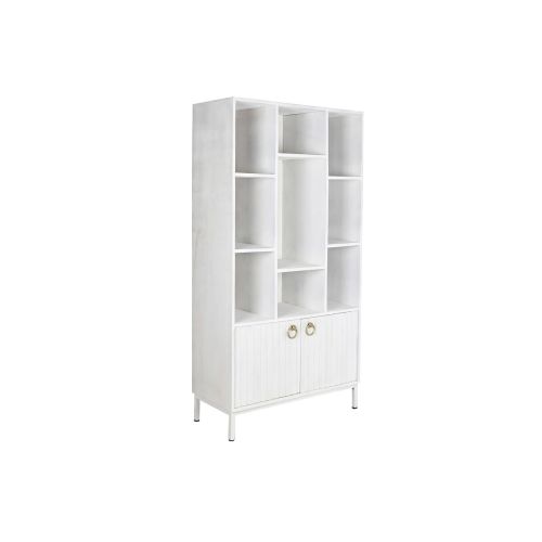 Estantería DKD Home Decor Blanco Metal Madera de mango 90 x 40 x 180 cm