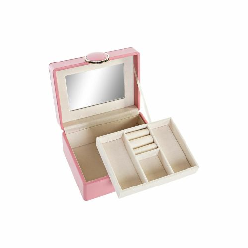 Caja-Joyero DKD Home Decor Rosa Madera MDF 23 x 17 x 10 cm