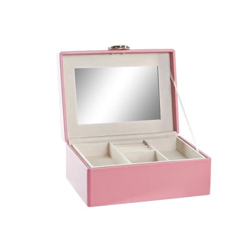 Caja-Joyero DKD Home Decor Rosa Madera MDF 23 x 17 x 10 cm