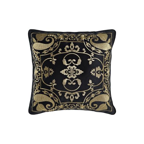 Cojín DKD Home Decor Negro Dorado 45 x 10 x 45 cm Árabe