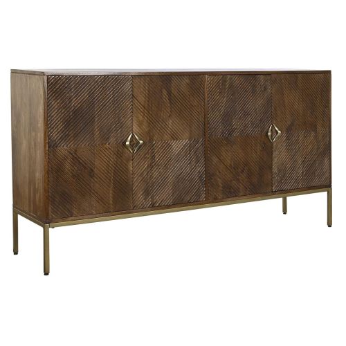 Aparador DKD Home Decor Dorado Marrón oscuro Metal Madera de mango 170 x 40 x 90 cm