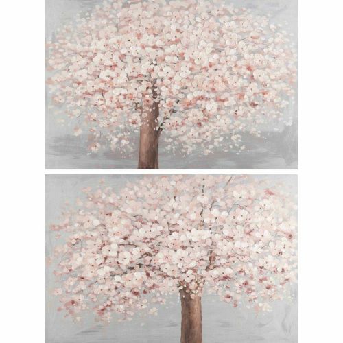 Cuadro DKD Home Decor 120 x 3,5 x 80 cm Árbol Tradicional (2 Unidades)