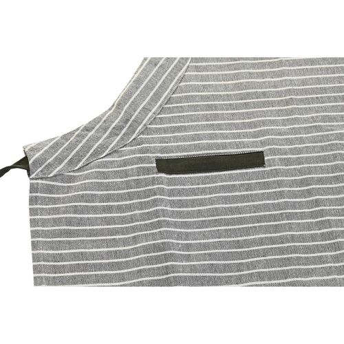 Delantal con Bolsillo DKD Home Decor 70 x 1 x 85 cm Gris Algodón Blanco Verde