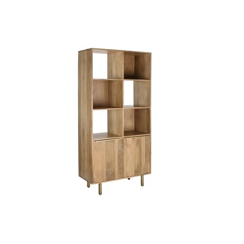 Estantería DKD Home Decor Dorado Natural Madera de mango 90 x 40 x 180 cm