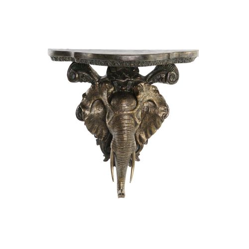 Estante DKD Home Decor Elefante Dorado Resina (36,5 x 16,5 x 36 cm)