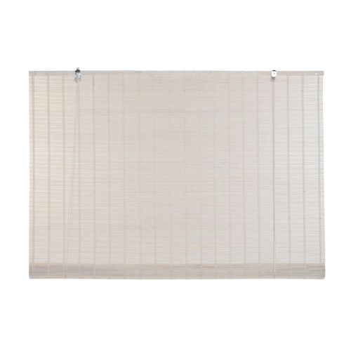 Estor Enrollable DKD Home Decor Barnizado Blanco Bambú 120 x 2 x 230 cm