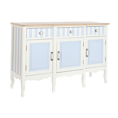 Aparador DKD Home Decor Blanco Azul cielo (140 x 45 x 90 cm)