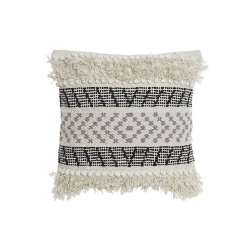 Cojín DKD Home Decor Negro Beige 45 x 10 x 45 cm Boho