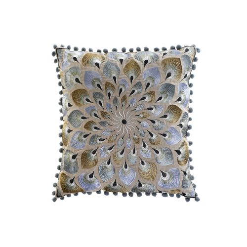 Cojín DKD Home Decor 40 x 15 x 40 cm Beige Azul