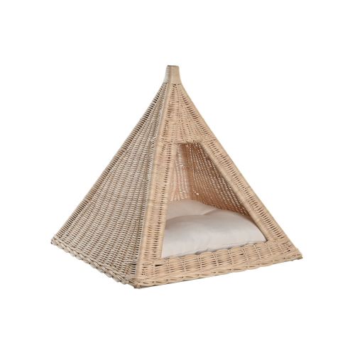 Cama para mascota DKD Home Decor Natural Ratán 45 x 45 x 45 cm