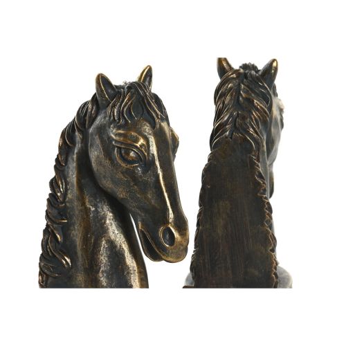 Sujetalibros DKD Home Decor 23 x 9 x 19 cm Caballo Resina