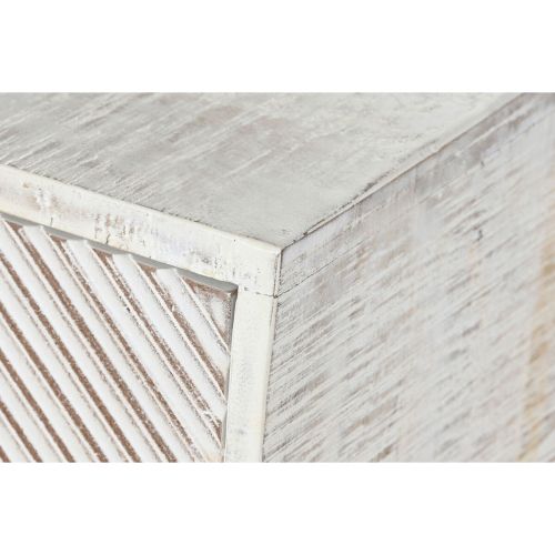 Aparador DKD Home Decor 170 x 40 x 90 cm Dorado Metal Blanco Madera de mango