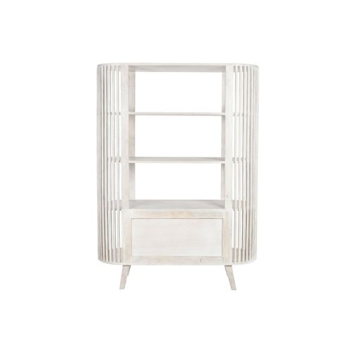 Estantería DKD Home Decor Blanco Madera de mango 116 x 40 x 160 cm (1)