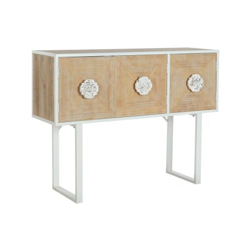 Consola DKD Home Decor Blanco Metal Abeto 120 x 35 x 90 cm