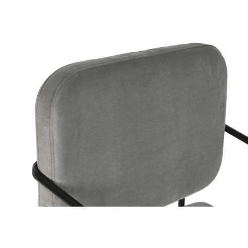 Butaca DKD Home Decor Gris Metal 62 x 76 x 76 cm 55 x 71 x 72 cm