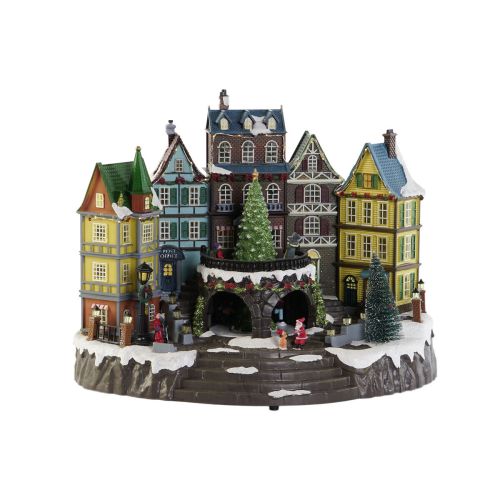 Adorno Navideño DKD Home Decor Multicolor Musical 40 x 26 x 32,5 cm