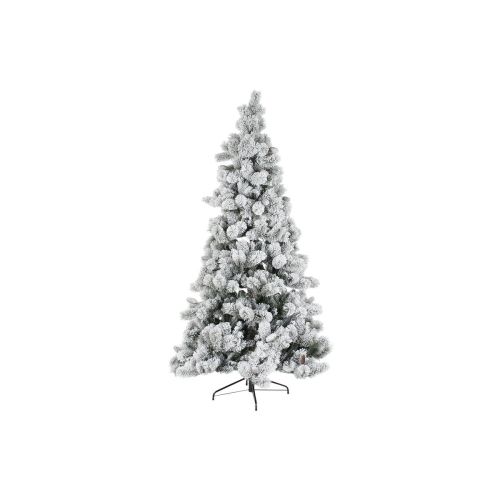 Árbol de Navidad DKD Home Decor Blanco Verde Polietileno Nevado 140 x 140 x 210 cm