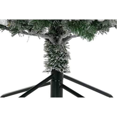 Árbol de Navidad DKD Home Decor Blanco Verde Polietileno Nevado 140 x 140 x 210 cm