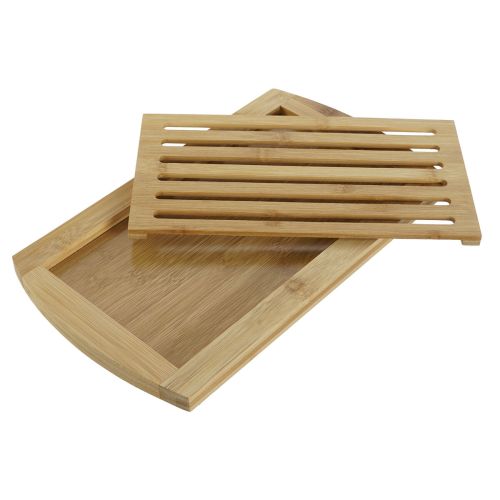 Tabla de cortar DKD Home Decor Natural Bambú 36 x 21 x 2 cm