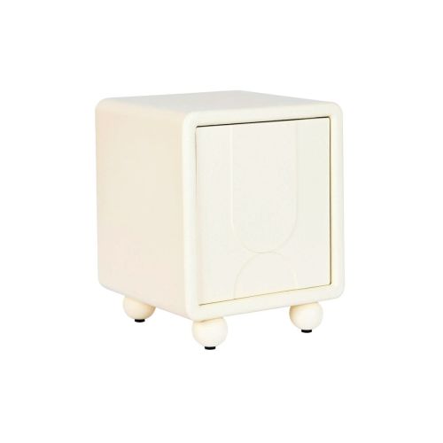 Mesita de Noche DKD Home Decor Blanco Madera MDF 45 x 40 x 55 cm