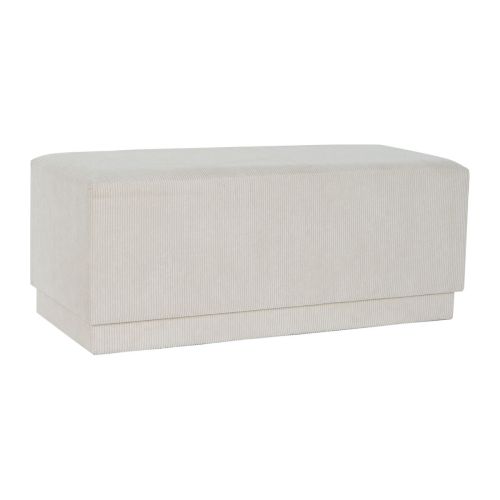 Banqueta DKD Home Decor Beige Madera MDF 100 x 40 x 40 cm