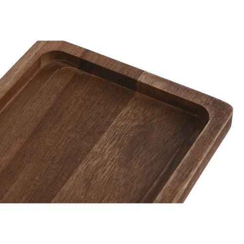 Bandeja Home ESPRIT Natural Madera de acacia 25,5 x 14 x 2 cm