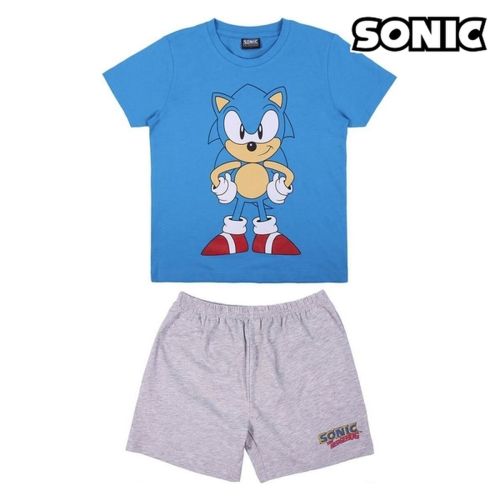 Pijama Infantil Sonic Azul