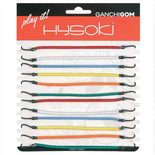 Gomas de Pelo Hysoki Multicolor Gancho 12 Piezas