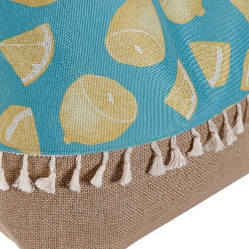 Bolso DKD Home Decor Limón Poliéster Jute (2 pcs) (44 x 15 x 57 cm)