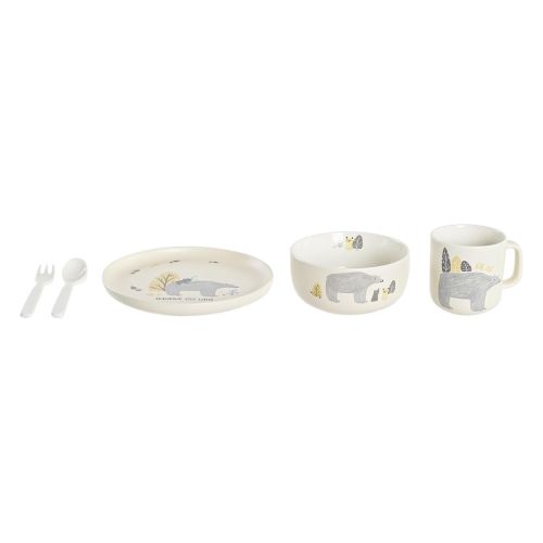 Set de Menaje Infantil DKD Home Decor Oso