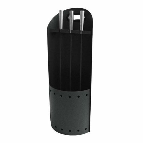 Utensilios para Chimenea DKD Home Decor Negro Acero Inoxidable (23 x 16 x 61 cm)