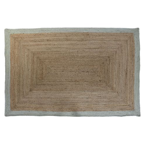 Alfombra DKD Home Decor Verde Marrón claro Natural Scandi 200 x 290 x 1 cm