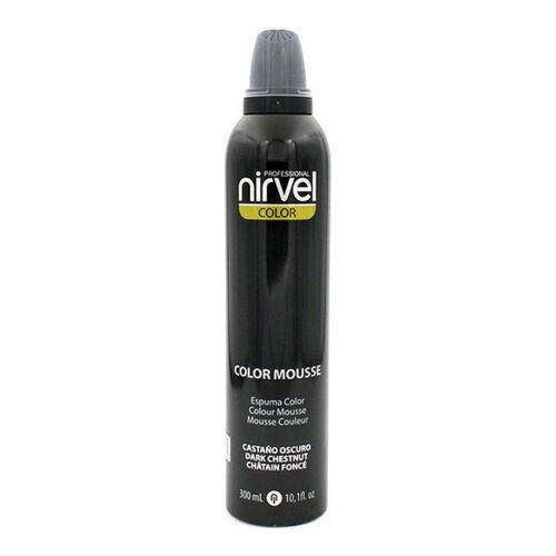 Espuma para Dar Volumen Color Mousse Nirvel Color Mousse Castaño Oscuro (300 ml)