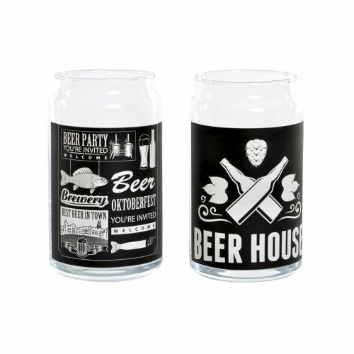 Vaso para Cerveza DKD Home Decor Plástico 2 Piezas