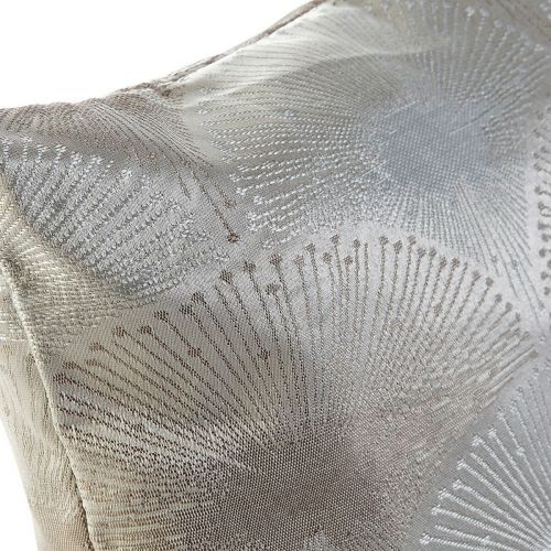 Cojín DKD Home Decor Gris Poliéster Aluminio Tradicional