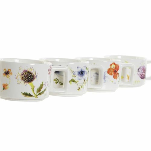Juego de Tazas de Café DKD Home Decor Multicolor Metal Dolomita 260 ml