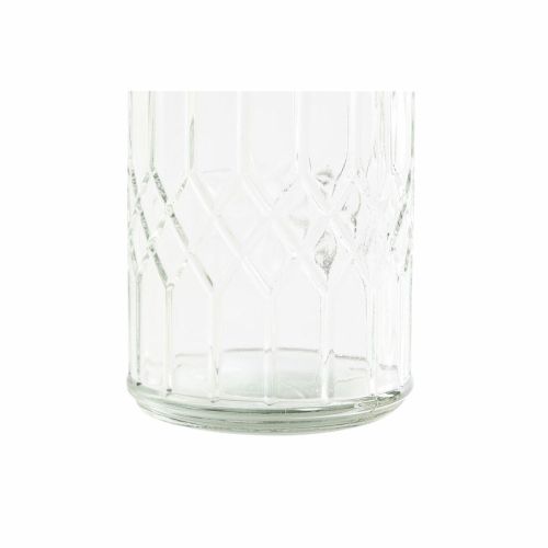 Botella DKD Home Decor Gris Transparente Acero Inoxidable Cristal