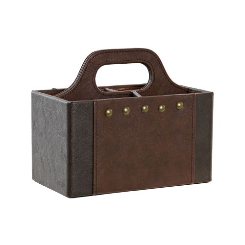 Portamandos DKD Home Decor Marrón oscuro 18 x 10 x 15 cm