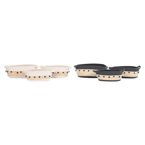 Juego de Cestas DKD Home Decor Boho 36 x 26 x 15 cm 45 x 25 x 16 cm