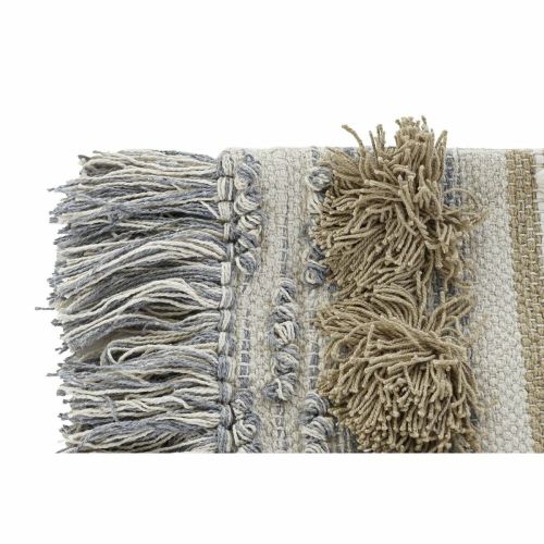 Funda de cojín DKD Home Decor Multicolor Flecos Boho (50 x 3 x 30 cm)