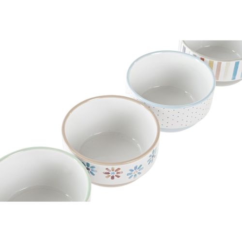 Set de Cuencos DKD Home Decor Gres 460 ml 12 x 12 x 6,5 cm (4 Unidades)