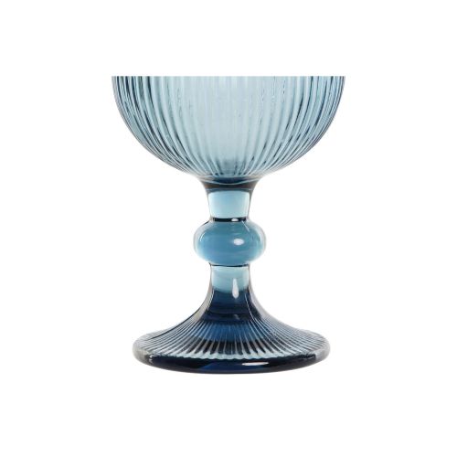 Set de Copas DKD Home Decor Azul Cristal 325 ml
