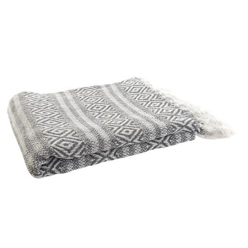 Cubrecamas DKD Home Decor Gris 130 x 170 x 1 cm