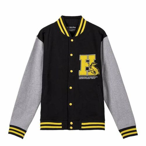 Sudadera sin Capucha Unisex Harry Potter Hufflepuff  Negro