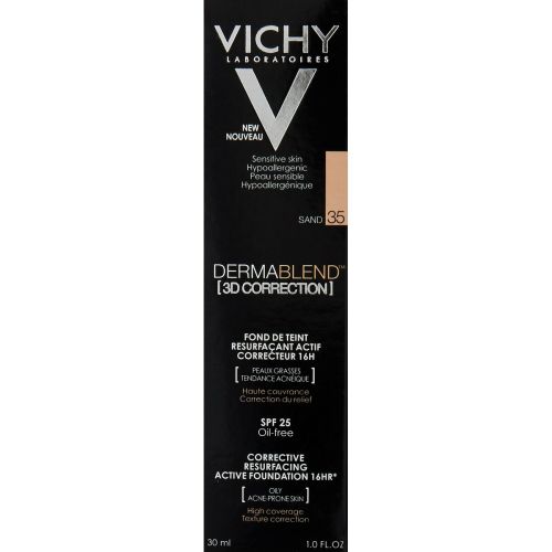 Base de Maquillaje Fluida Vichy Dermablend 3D Correction 30 ml Spf 25 Nº 35 Sand