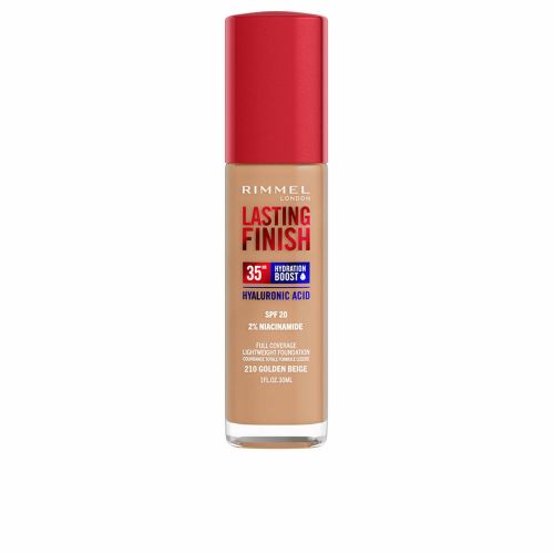 Base de Maquillaje Cremosa Rimmel London Lasting Finish Nº 210 Golden Beige Spf 20 30 ml