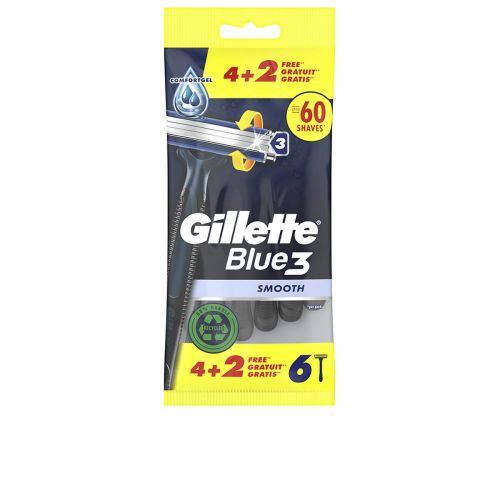 Maquinillas de Afeitar Desechables Gillette BLUE 3 (6 Unidades)