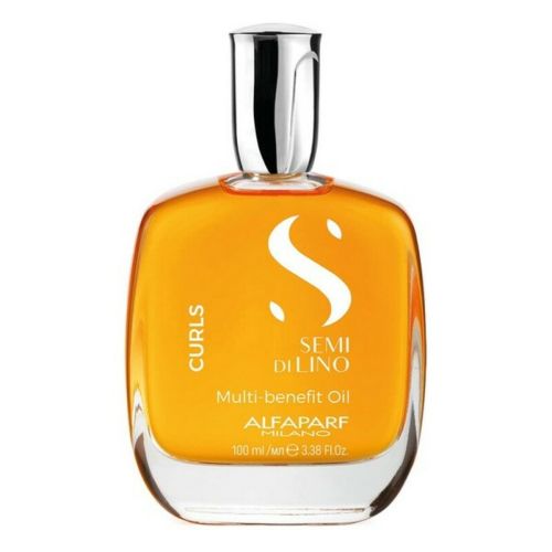 Aceite Capilar Alfaparf Milano Semi Di Lino Multifunción Cabellos Rizados (100 ml)