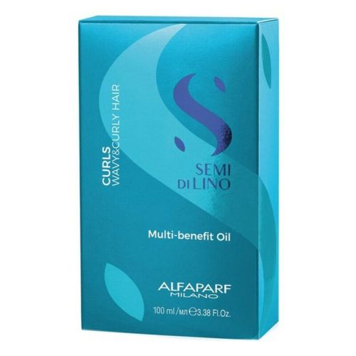 Aceite Capilar Alfaparf Milano Semi Di Lino Multifunción Cabellos Rizados (100 ml)