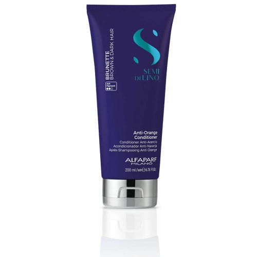 Acondicionador Neutralizador del Color Alfaparf Milano Semi Di Lino Cabello Oscuro (200 ml)